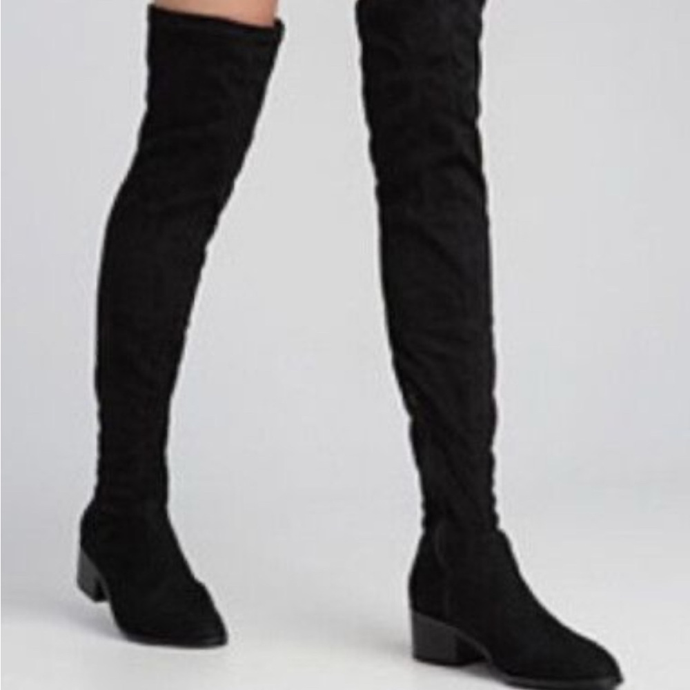Steve Madden Black Over-the-Knee Boots